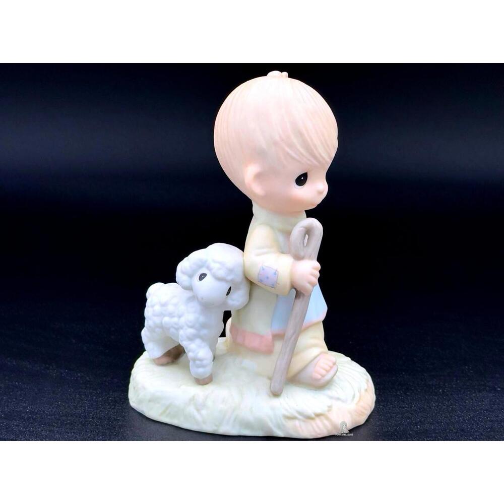 Limited edition Precious Moments He Leadeth Me Boy Shepherd & Lamb 1998 Event LE